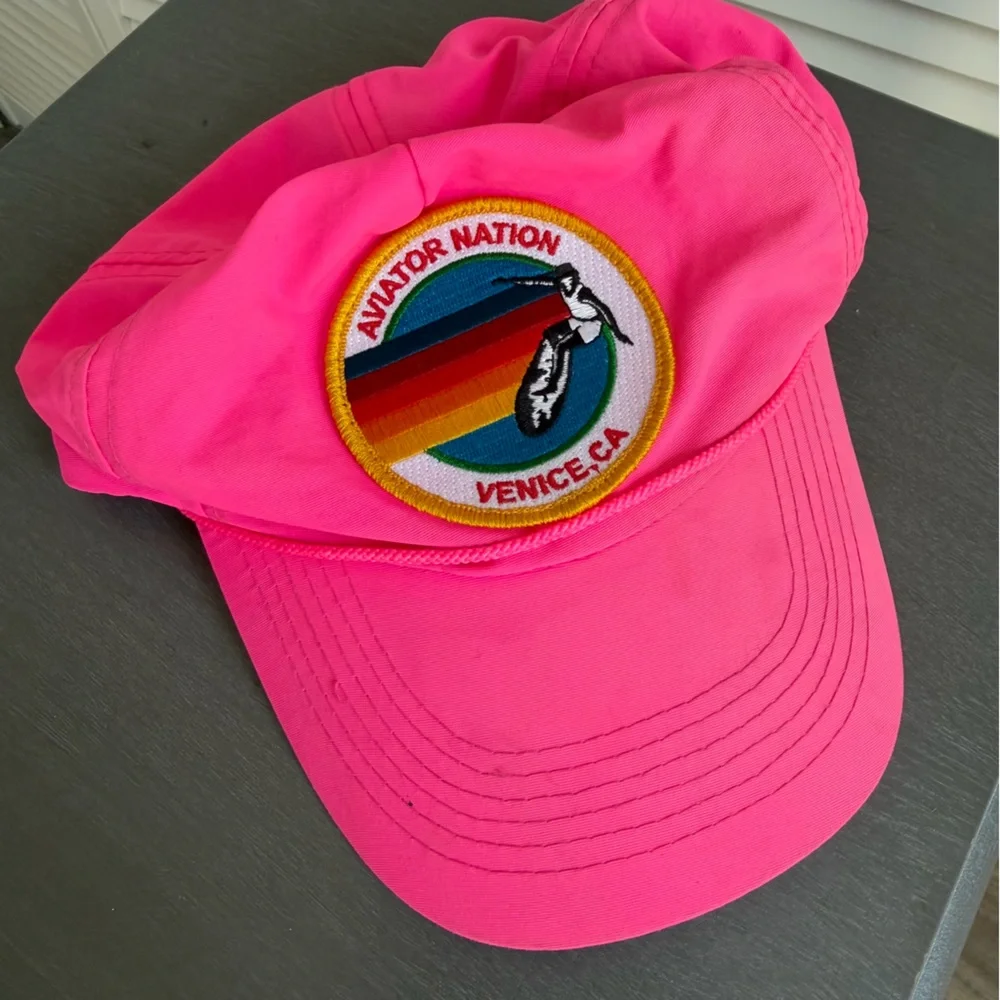 Pink Aviator Nation Snap Back Hat - Picture 7 of 7